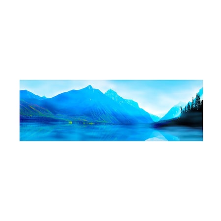 James McLoughlin 'Mountainscape Panorama II' Canvas Art, 10x32